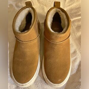 UGG Mini Chestnut Suede Slip-On Boots